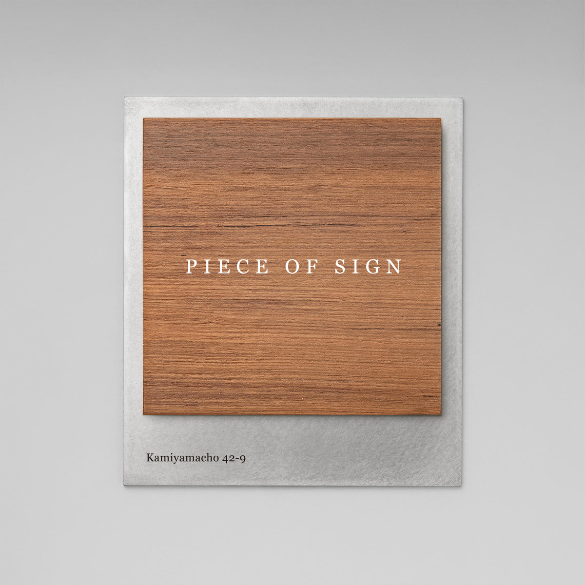 【oyasai0807】PIECE OF SIGNベージュフレーム THE DOOR PLATE - BASE MIX