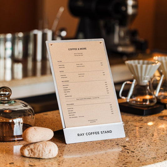 カウンターメニューボードサイン - PIECE OF SIGN