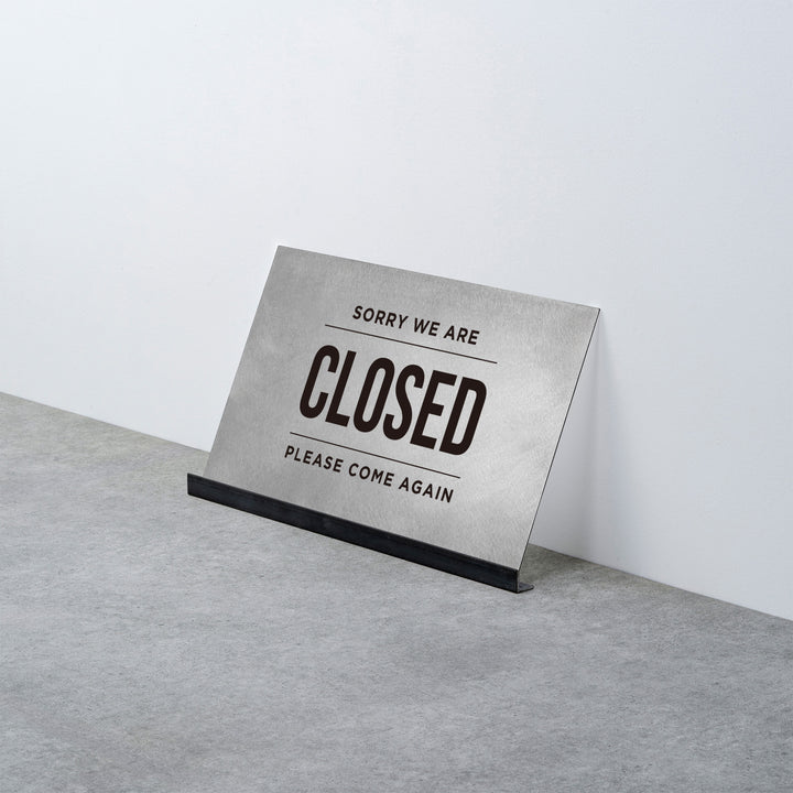 OPEN & CLOSED 床置きサイン - PIECE OF SIGN