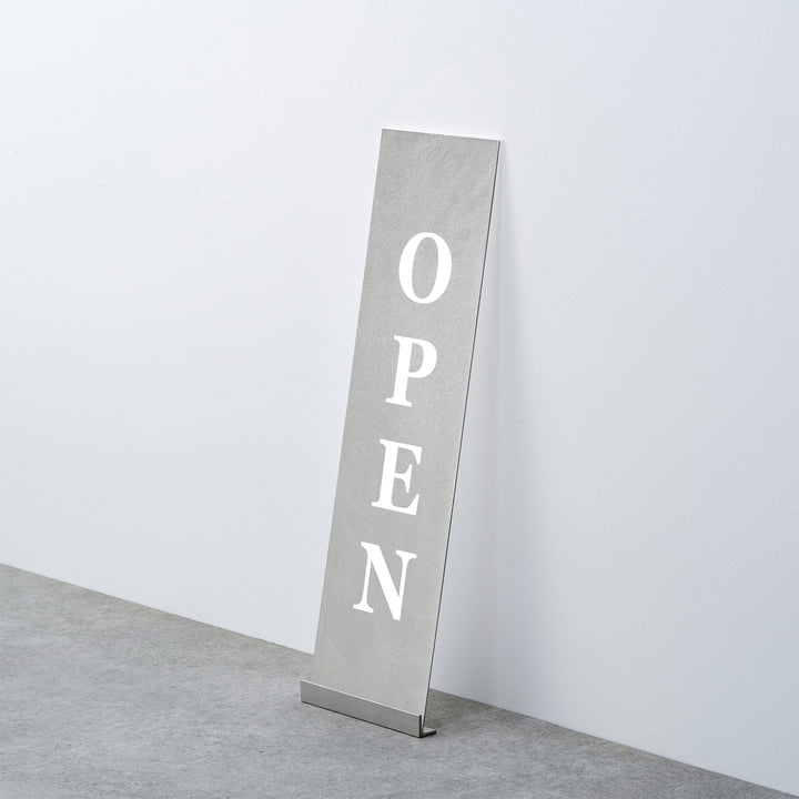 OPEN & CLOSED 床置きサイン - PIECE OF SIGN