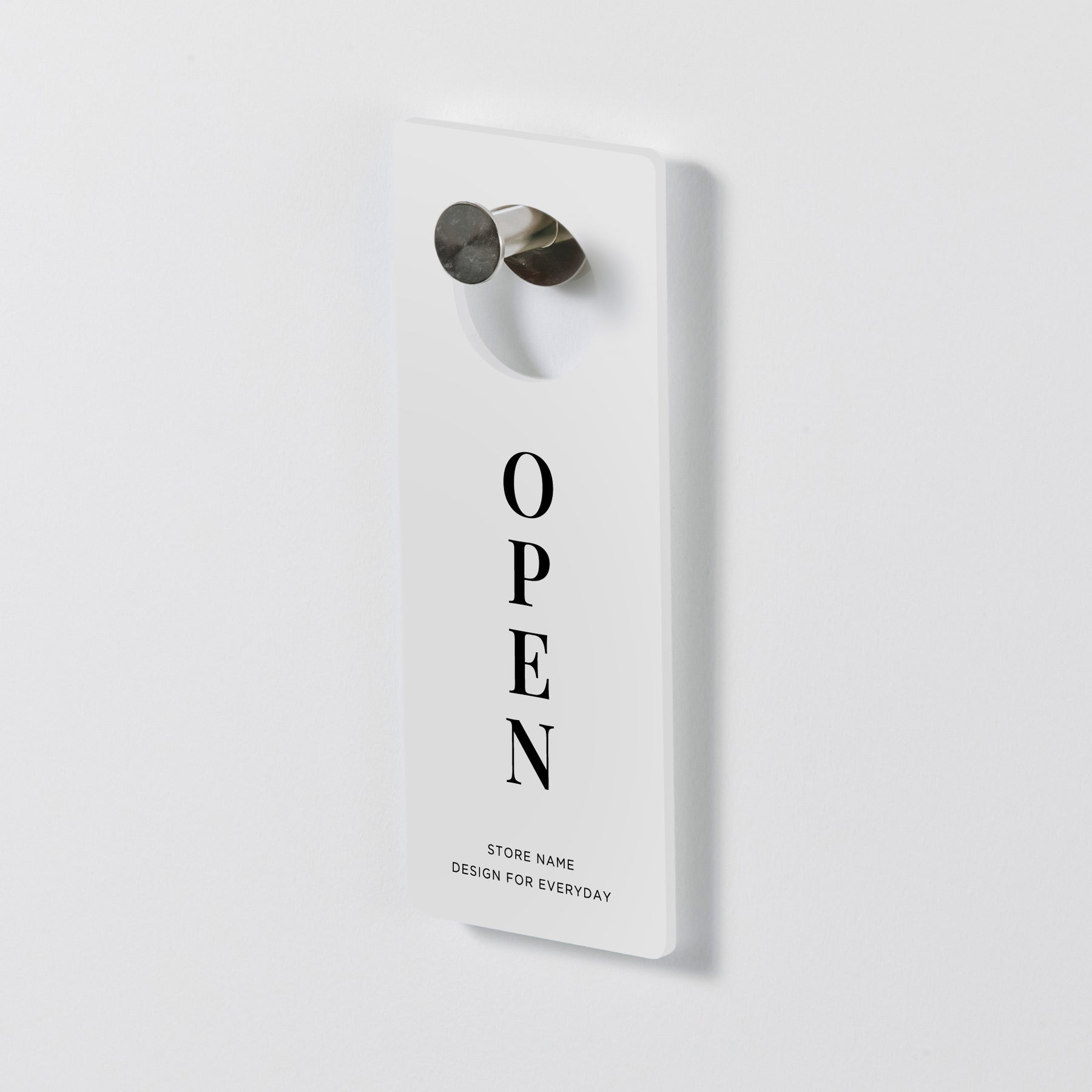 ドアハンガープレートサインの全体像