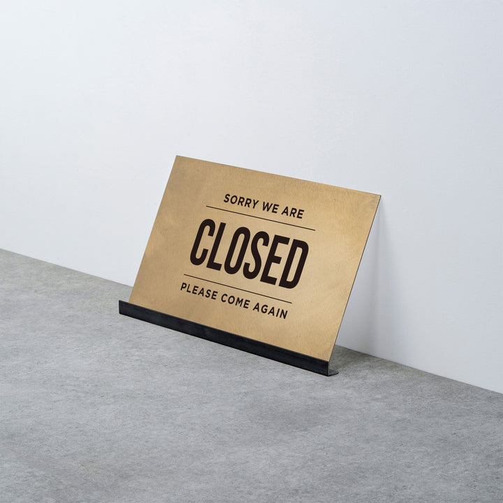 OPEN & CLOSED 床置きサイン - PIECE OF SIGN