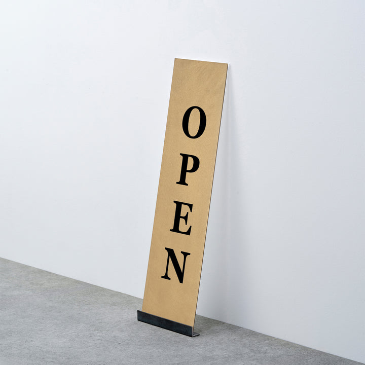 OPEN & CLOSED 床置きサイン - PIECE OF SIGN