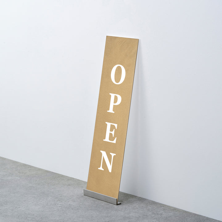 OPEN & CLOSED 床置きサイン - PIECE OF SIGN