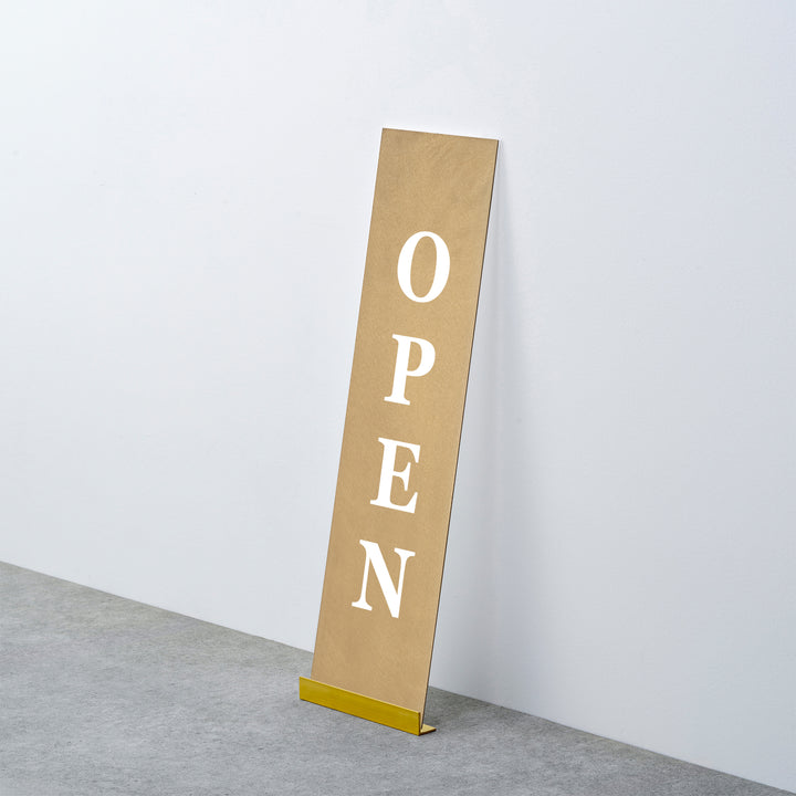 OPEN & CLOSED 床置きサイン - PIECE OF SIGN