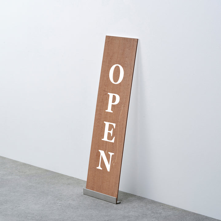 OPEN & CLOSED 床置きサイン - PIECE OF SIGN