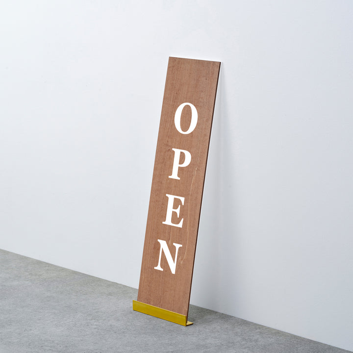 OPEN & CLOSED 床置きサイン - PIECE OF SIGN
