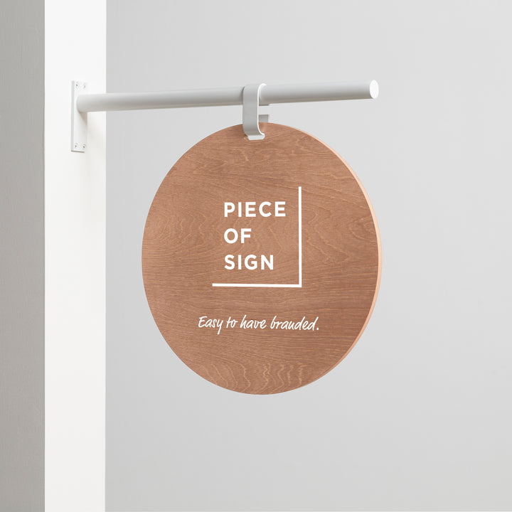 HANGING ウォールサイン 突き出し - ROUND - PIECE OF SIGN