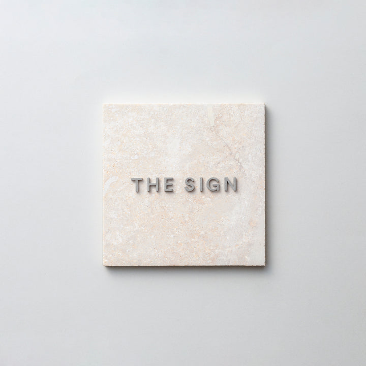THE DOOR PLATE + 切文字サイン - PIECE OF SIGN