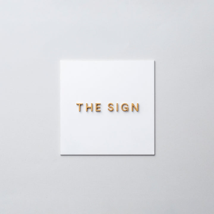 THE DOOR PLATE + 切文字サイン - PIECE OF SIGN