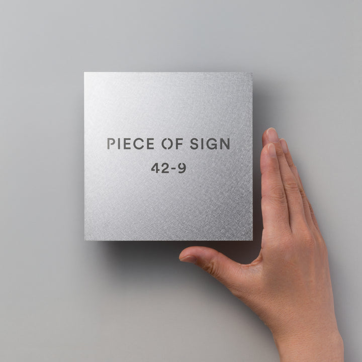 THE DOOR PLATE - くり抜き仕上げ - PIECE OF SIGN