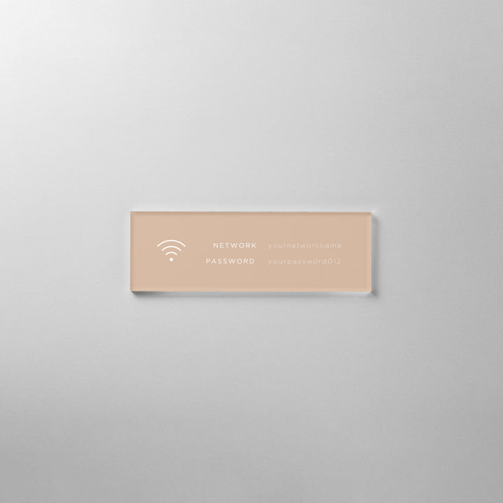 ACRYLIC INFO SIGN - PIECE OF SIGN