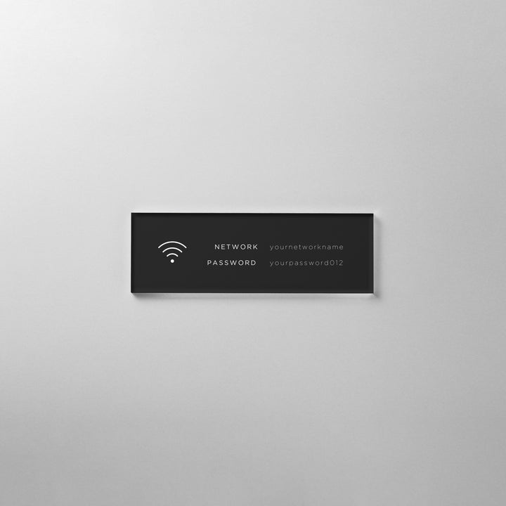 ACRYLIC INFO SIGN - PIECE OF SIGN
