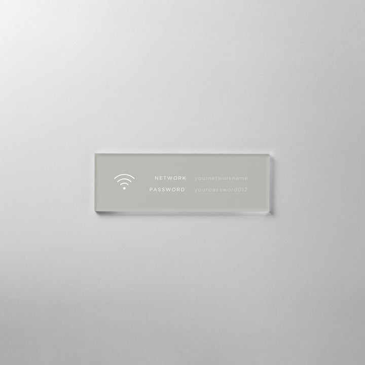 ACRYLIC INFO SIGN - PIECE OF SIGN