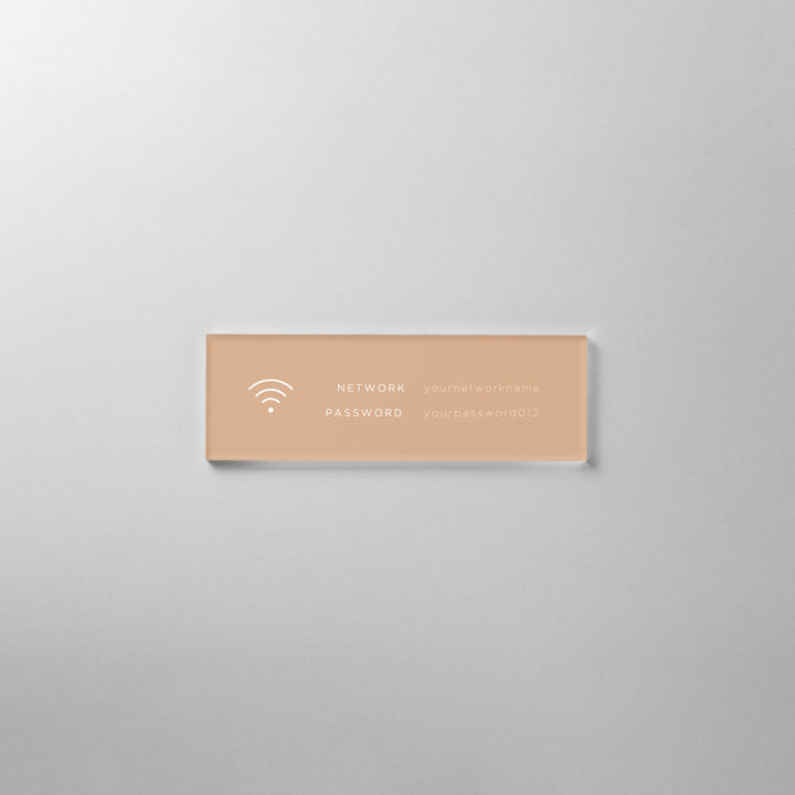 ACRYLIC INFO SIGN - PIECE OF SIGN