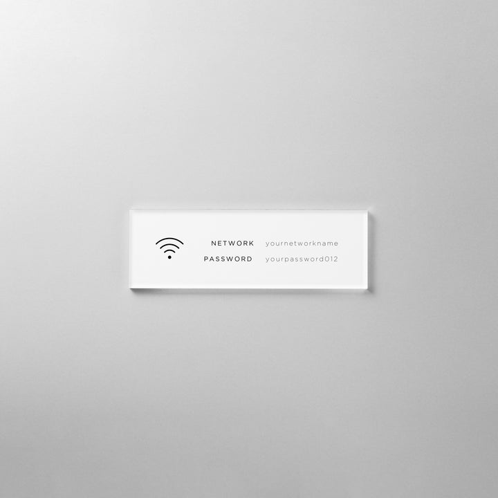 ACRYLIC INFO SIGN - PIECE OF SIGN