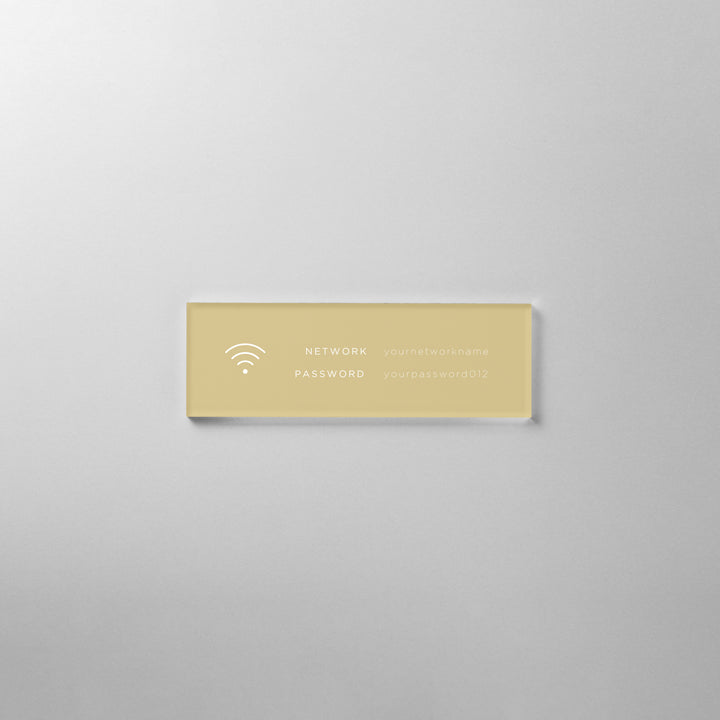 ACRYLIC INFO SIGN - PIECE OF SIGN