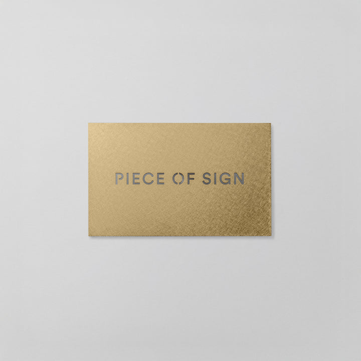 THE DOOR PLATE - くり抜き仕上げ - PIECE OF SIGN