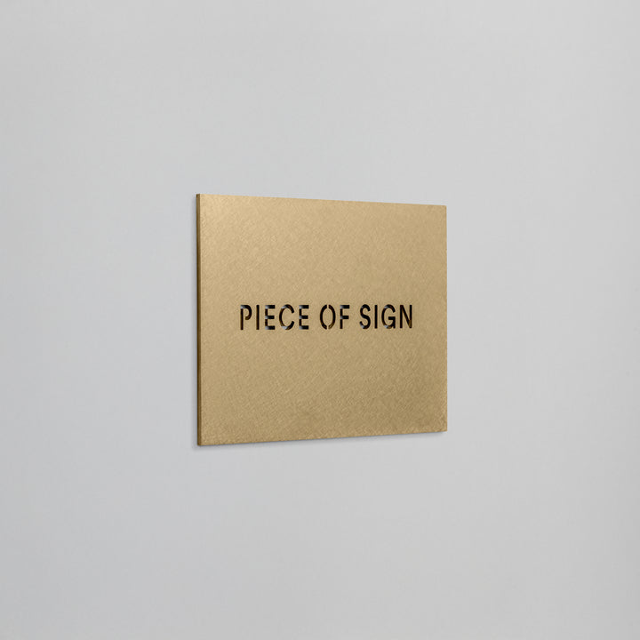 THE DOOR PLATE - くり抜き仕上げ - PIECE OF SIGN