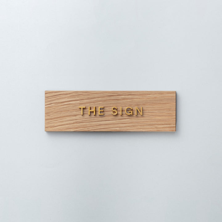 THE DOOR PLATE + 切文字サイン - PIECE OF SIGN