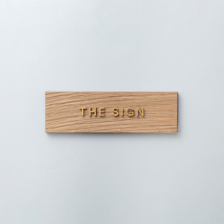 THE DOOR PLATE + 切文字サイン - PIECE OF SIGN