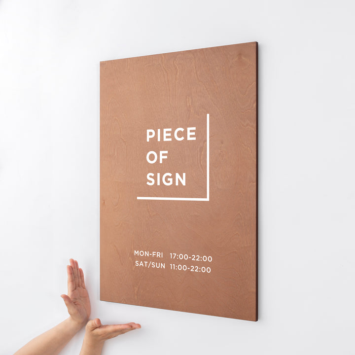 FLAT PLATE ウォールサイン L-SIZE - PIECE OF SIGN