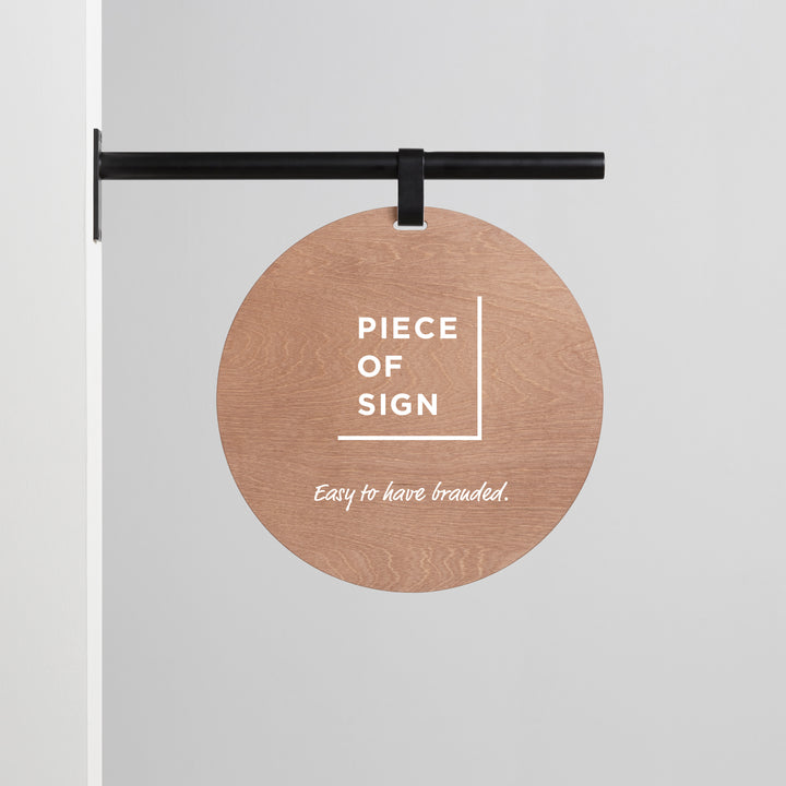 HANGING ウォールサイン 突き出し - ROUND - PIECE OF SIGN