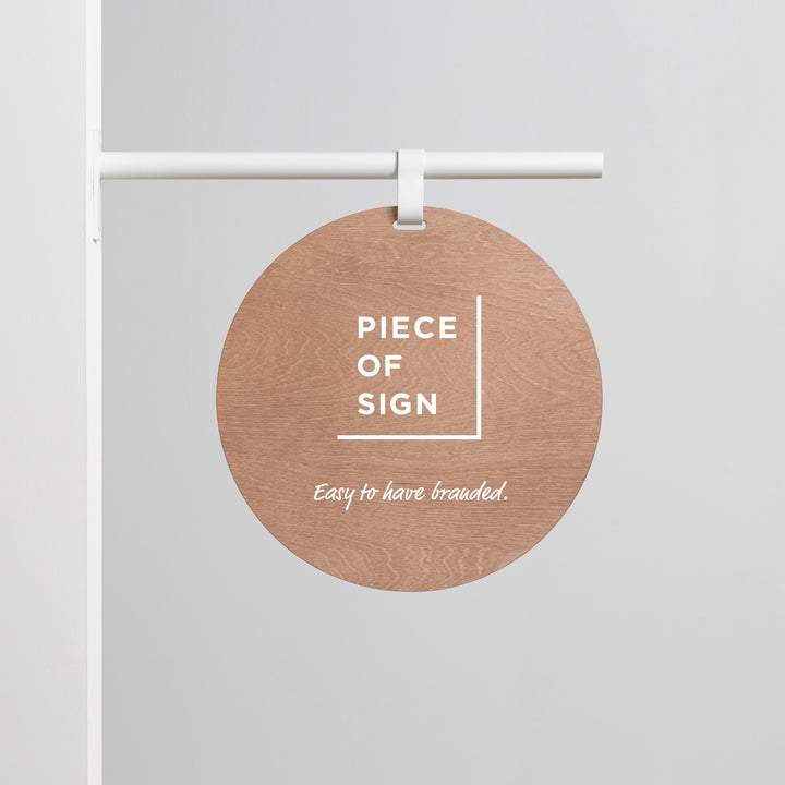 HANGING ウォールサイン 突き出し - ROUND - PIECE OF SIGN