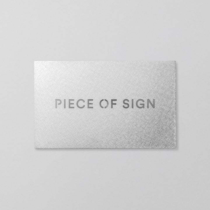 THE DOOR PLATE - くり抜き仕上げ - PIECE OF SIGN