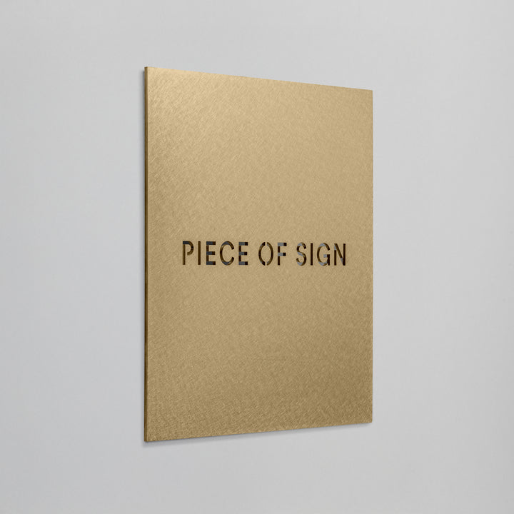 THE DOOR PLATE - くり抜き仕上げ - PIECE OF SIGN