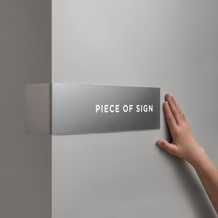 L-SHAPED DOOR SIGN