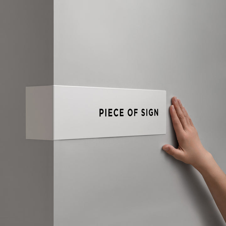 L-SHAPED DOOR SIGN