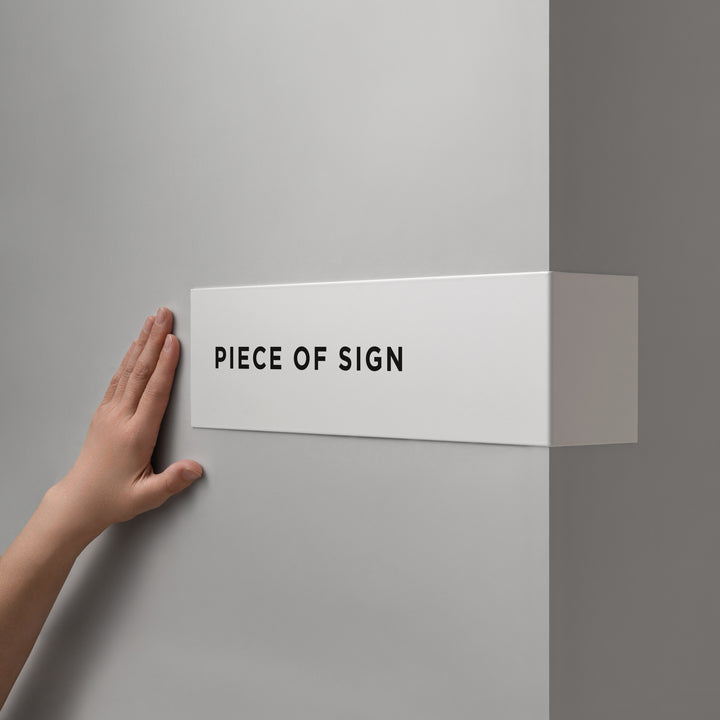 L-SHAPED DOOR SIGN