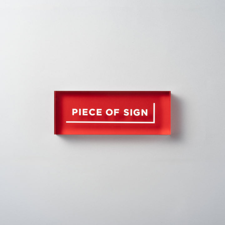 COUNTER / TABLE TOP サイン - アクリルカラー印刷 - PIECE OF SIGN