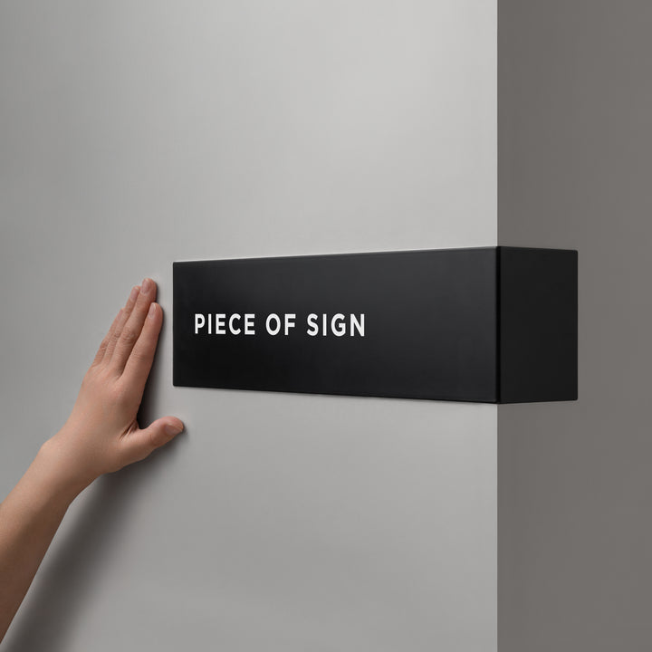 L-SHAPED DOOR SIGN
