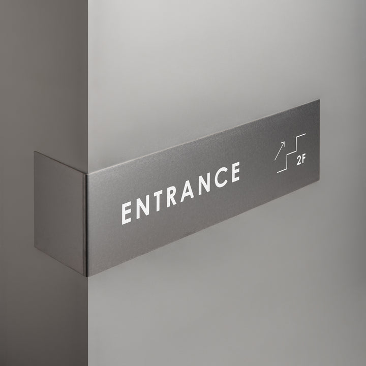 L-SHAPED DOOR SIGN