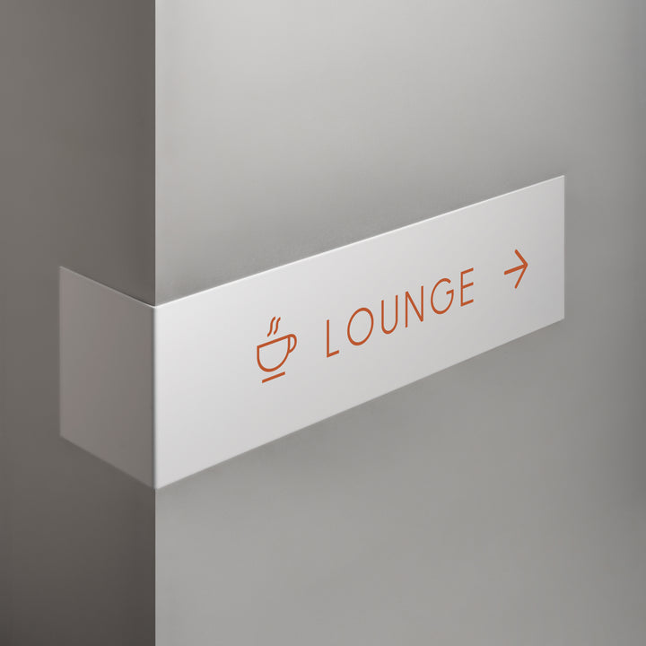 L-SHAPED DOOR SIGN