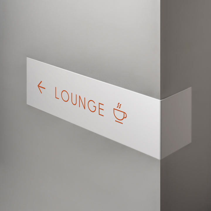 L-SHAPED DOOR SIGN