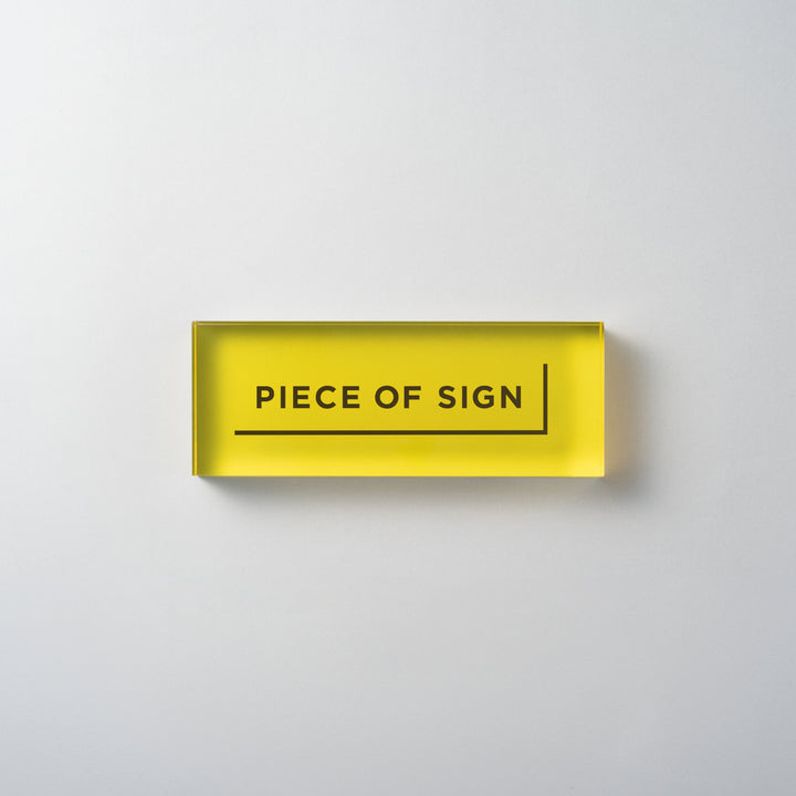 COUNTER / TABLE TOP サイン - アクリルカラー印刷 - PIECE OF SIGN