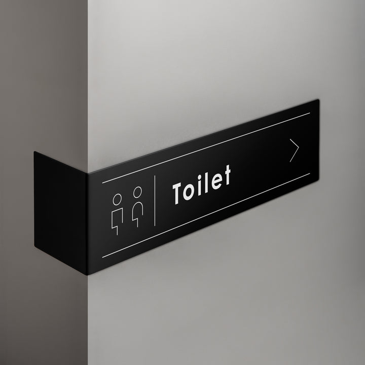 L-SHAPED DOOR SIGN