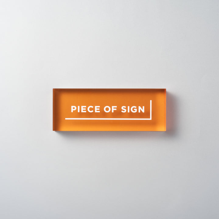 COUNTER / TABLE TOP サイン - アクリルカラー印刷 - PIECE OF SIGN