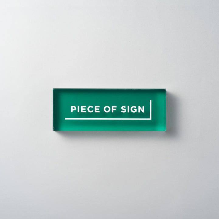COUNTER / TABLE TOP サイン - アクリルカラー印刷 - PIECE OF SIGN