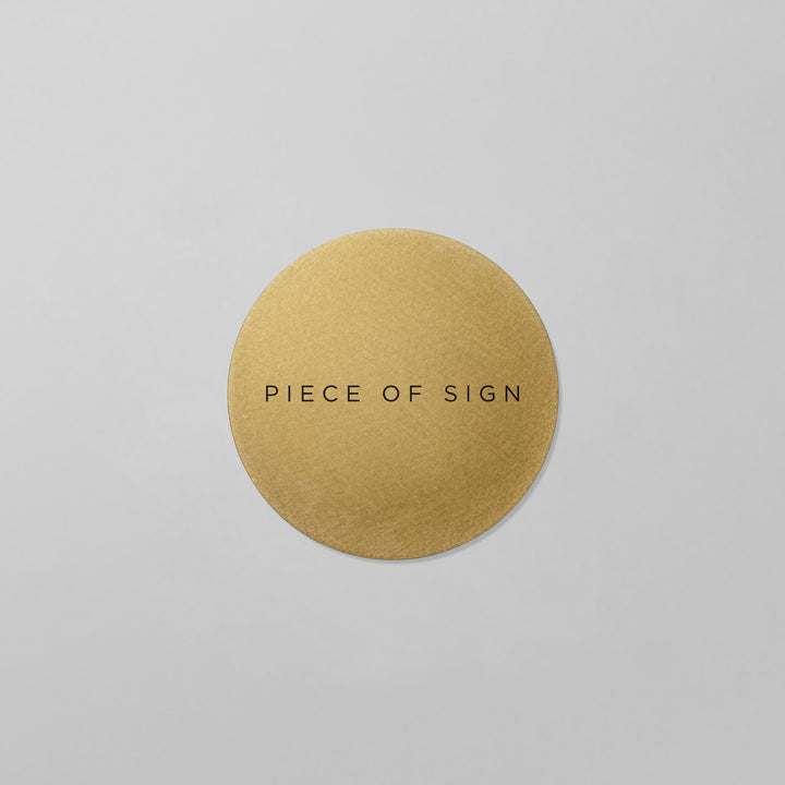 THE DOOR PLATE - PIECE OF SIGN