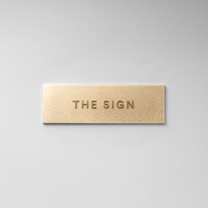 THE DOOR PLATE + 切文字サイン - SLAB