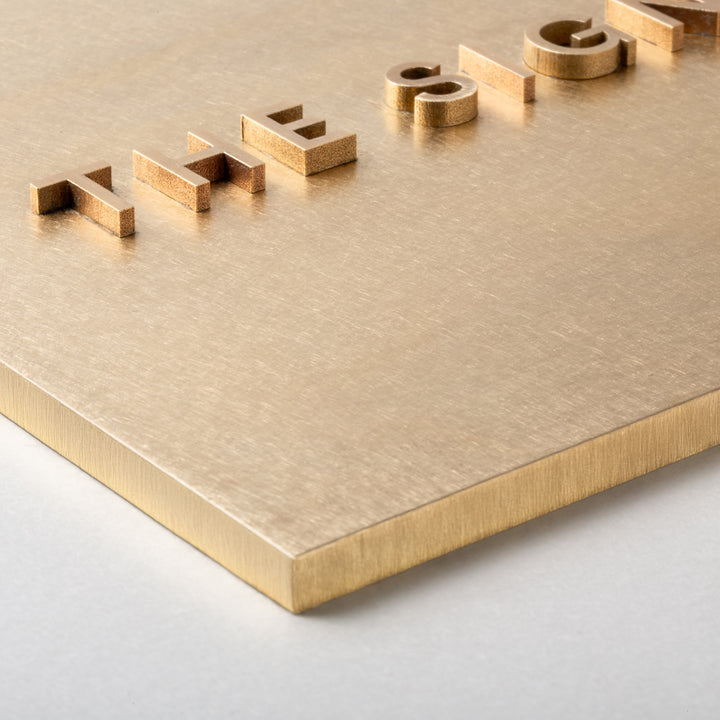 THE DOOR PLATE + 切文字サイン - SLAB