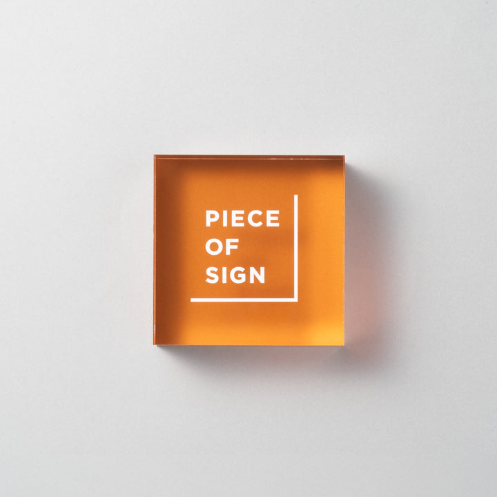 COUNTER / TABLE TOP サイン - アクリルカラー印刷 - PIECE OF SIGN