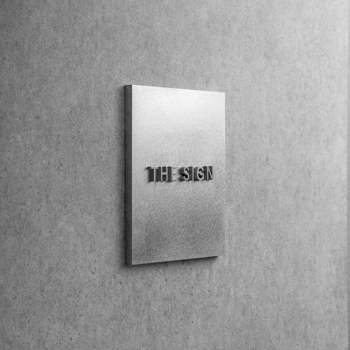 THE DOOR PLATE + 切文字サイン - SLAB