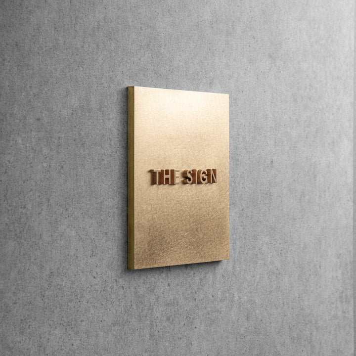 THE DOOR PLATE + 切文字サイン - SLAB
