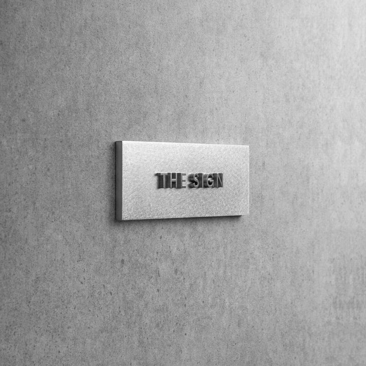 THE DOOR PLATE + 切文字サイン - SLAB