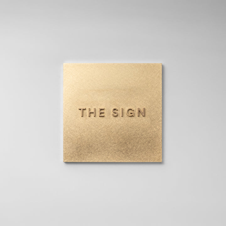 THE DOOR PLATE + 切文字サイン - SLAB
